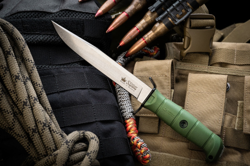 Нож VECTOR Sleipner SW OKH PS (StoneWash, Oliva Kraton Handle, Polyamide Sheath)