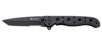 Нож"М16-01"скл.фикс,ст.8Cr15MoV,кл.черн,рук.черн.алюминий,клипса