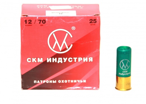 Патрон к.12х70 №3 СКМ 32гр п.Россия, "Русь" 1уп/25шт