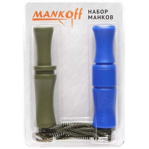 Набор Mankoff №4 манок на утку Kwanza, на гуся Pioner + подвес на 2 манка