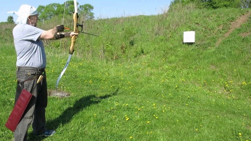 Лук рекурсивный SF Optimo 48" в сборе (Тетива, полочка, прицел, крага, напальчни