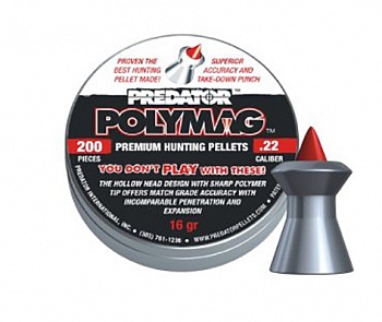 Пуля пневм. JSB Predator Polymag к.5,5 16г 1уп/150шт