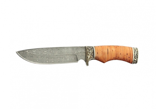 Нож Лорд, дам.ст.,литье,береста