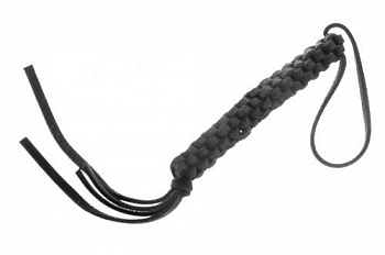 Темляк Квадратный черный (замшевый)