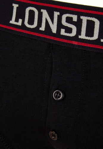 ТРУСЫ ШОРТЫ СПОРТИВНЫЕ МУЖСКИЕ LONSDALE OAKWORTH, ЦВЕТ BLACK,