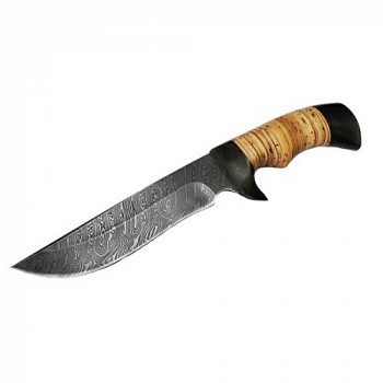 Нож Галеон, дам.ст., береста, граб