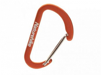 Карабин Naturehike NH15A004-H  D-образный мини 4см 2 упаковки оранжевый, 6927595