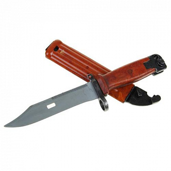 Штык-нож сувенирный (6х4) ножны КАРБОЛИТ, (БЕЗ ПРОПИЛА) (АК-74 (ШНС-001))