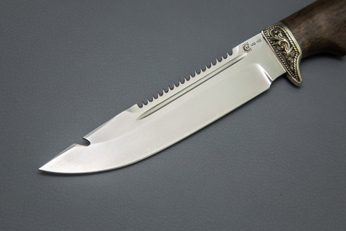 Нож Щука, ст.VG-10,литье,стаб.орех(кап)