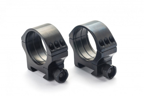 Кольца тактические Rusan Picatinny на 30мм H15 алюмин.  051T-30-15-AL