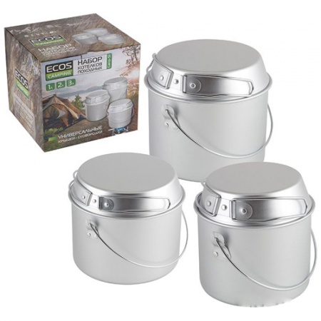 Набор котелков походных (1л; 2л; 3л) Camp-S1