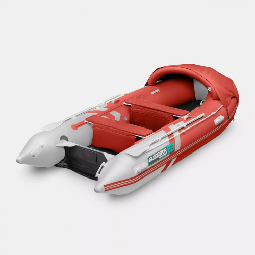 Лодка "GLADIATOR" Е380 PRO красно-белый №без номера