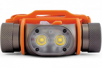 Фонарь ЯРКИЙ ЛУЧ "PANDA 2R" налобный 2xCREE XP-G3 max.800лм, 5 реж., Li-Ion акку