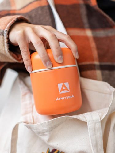 Термос-бочонок вакуумный для еды "Арктика"  411-280 (коралл)