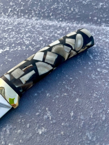 Нож Лис арт. li007 (ZDI-1016, рог лося в акриле)