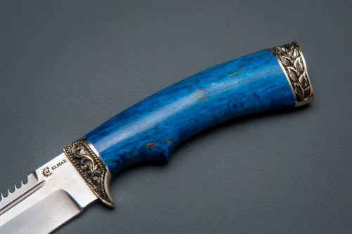 Нож Щука,ст. ELMAX,литье,рукоять стабилизированная карельская береза