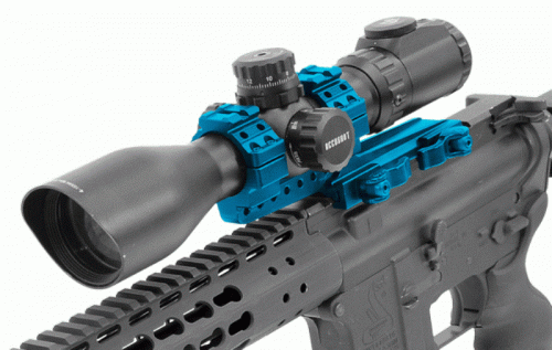 Кронштейн LEAPERS быстросъемн. с кольцами 30мм на Weaver/Picatinny, вынос 65мм.