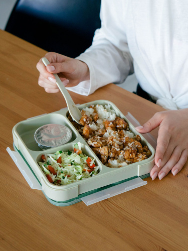 Ланчбокс  "Арктика" 033-800, зеленый/бежевый