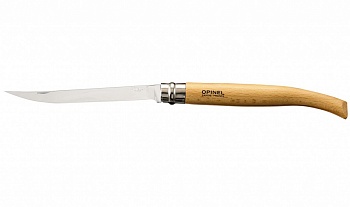 Нож складной филейный Opinel №15 VRI Folding Slim Beechwood (нерж, сталь)