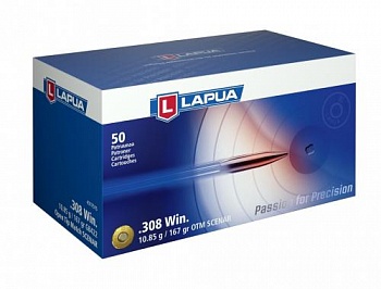 Патрон к.308Win 10,85гр.LAPUA Scenar 1шт