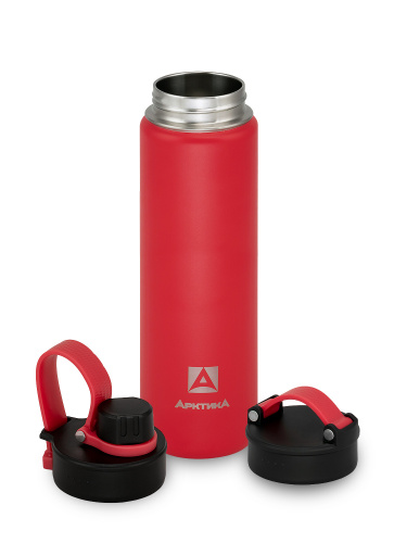 Термос "Арктика" 708-700S красный ( с доп пробкой  с питьевой системой)