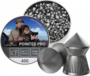 Пуля пневм. Borner "Pointed Pro",  4,5 (400 шт.) 0,56гр.
