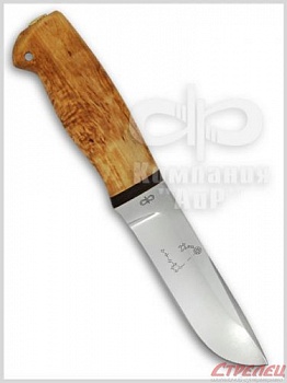Нож Полярный-2 разделочный карел.береза 95х18
