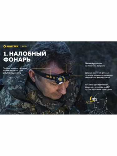 Фонарь Armytek Elf C1 USB-C Белый
