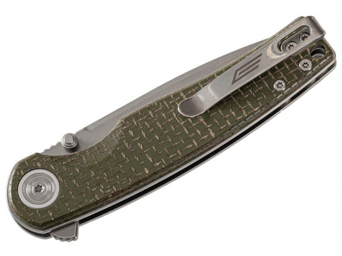 Нож скл GhostBlade Moroi, ст D2 82 мм мик олив флип