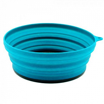 Тарелка Tramp силиконовая с пласт. дном 15*15*8,5 (аквамарин)