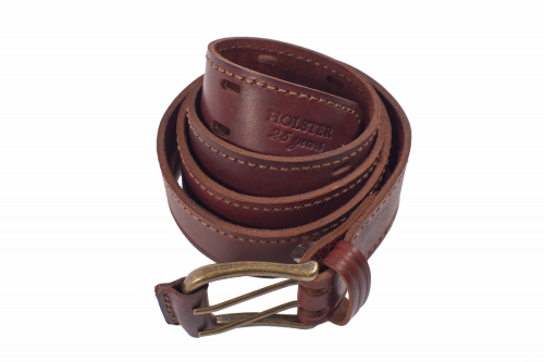 Ремень поясной 2  Хольстер 25 лет двухшпеньковый / кожа ((№ 3))