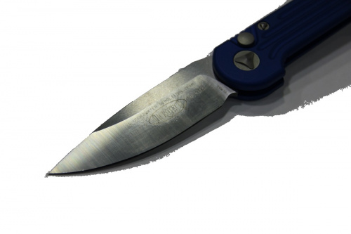 Нож MT_135-4BL LUDT Satin - авт-кий , синяя рукоять, темляк