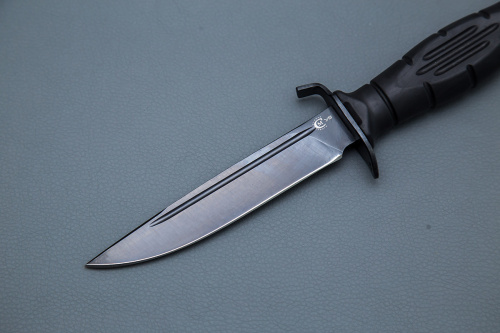 Нож НКВД , ст У8, рукоять Elastron , чехол пластик