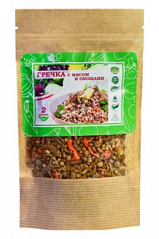 Гречка с мясом и овощами, 80г