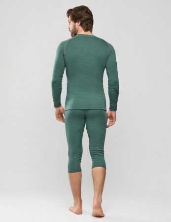 КОМПЛЕКТ NORVEG SPORT WOOL МУЖСКОЙ ЦВЕТ ЗЕЛЕНЫЙ МЕЛАНЖ,
