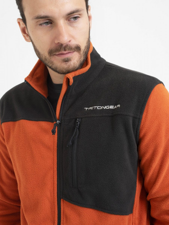 КОСТЮМ TRAIL (ФЛИС, ЧЁРНО-ОРАНЖЕВЫЙ) TRITONGEAR