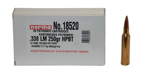 Патрон к.338 LapuaMag 16,2 Sierra HPBT Norma 1шт (Н)