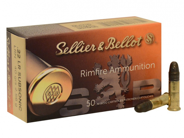 Патрон к.22LR 2,56гр Subsonic LRN S&B 1уп/50шт