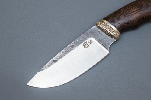 Нож Разделочный, кован.ст.95х18, со следами ковки,литье, венге