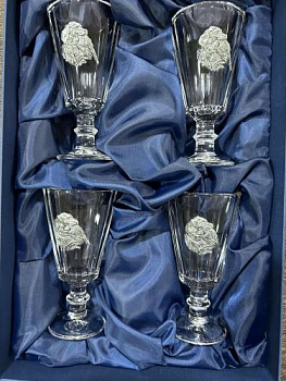 Набор лафитников L005 "Удачная охота" 4шт. НлL005Уох-44