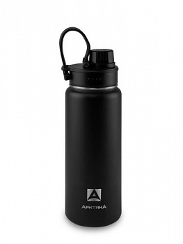 Термос "Арктика" 708-530S черный ( с доп пробкой  с питьевой системой)