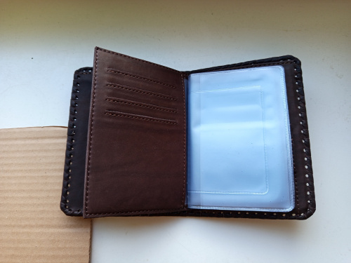 Портмоне натуральная кожа с гравюрой позолоченая