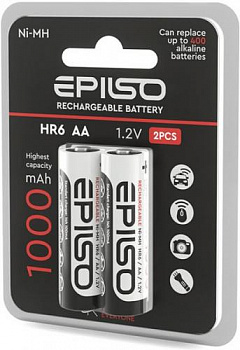Аккумулятор EPILSO HR6/AA 1000mAh 2BC 1.2V (2/20/200)