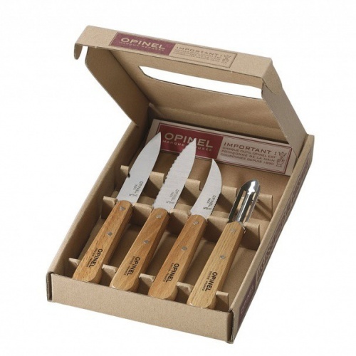 Набор кухонных ножей Opinel VRI "Les Essentiels" из 4-х штук (нерж.сталь)