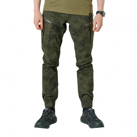 БРЮКИ ЛЕТНИЕ МУЖСКИЕ "КОДАР" (ТЕМНО-ЗЕЛЕНЫЙ КАМУФЛЯЖ)