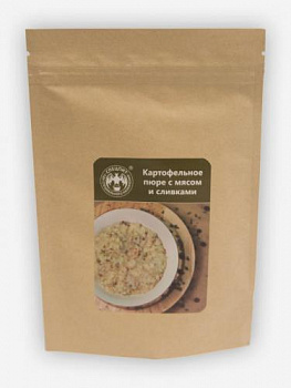 Картофельное пюре с мясом и сливками, 60г. ФОЛЬГА