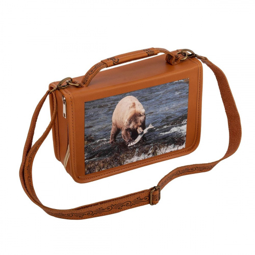 Набор в сумке-чехле Медведь белый (HS-2023-PB-2-W) Helios