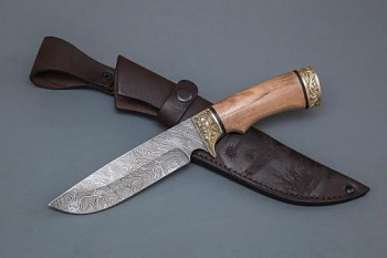 Нож Лорд, дам.ст.,литье,орех,/кап/