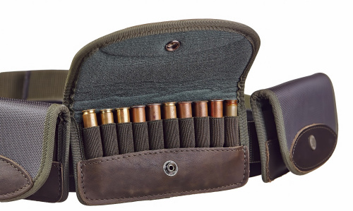 Патронташ универсальный на 40 патронов с 4 навесными подсумками (7,62 кбр) "Лайт