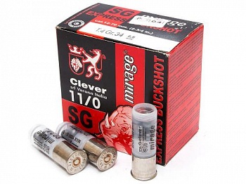 Патрон к.12х70 картечь 8,6 Clever 11/0 1уп/25шт